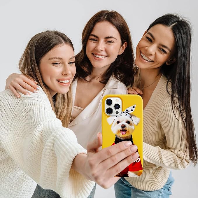 Personalized Custom Phone Case for iPhone 11, 12, 13, 14, 15, 16 | Clear, Shockproof, Anti-Scratch Protective Cover | Design Your Own Photo or Text Case