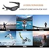 Camera Sunglasses | Full HD 1080P Bluetooth Smart Glasses with UV-Protection Polarized Lenses (32GB TF Card Included)
