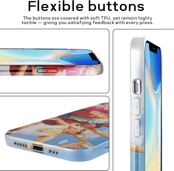 Personalized Custom Phone Case for iPhone 11, 12, 13, 14, 15, 16 | Clear, Shockproof, Anti-Scratch Protective Cover | Design Your Own Photo or Text Case