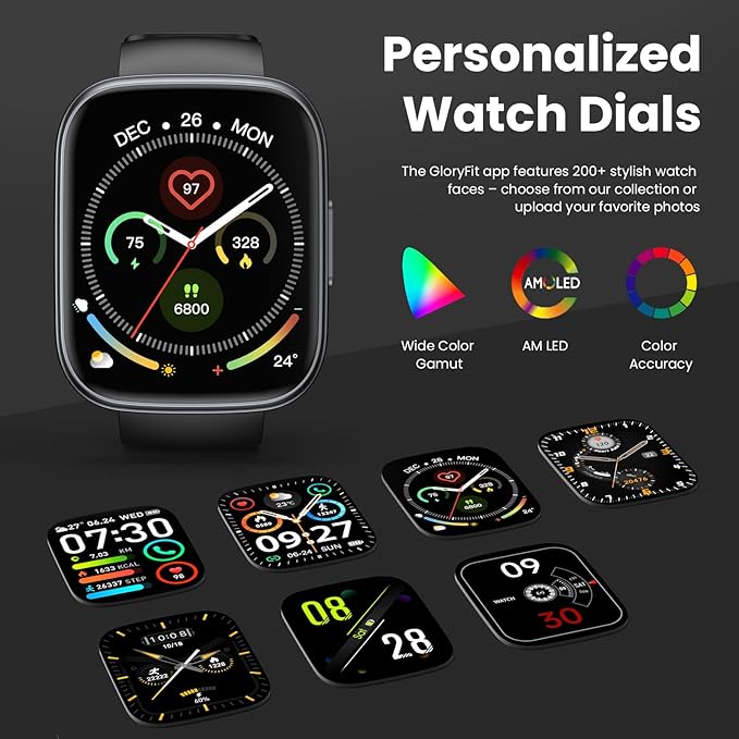 Smart Watch for Men & Women (Answer/Make Calls) | 1.95” HD Touchscreen Fitness Tracker with Bluetooth 5.4 | 110+ Sports Modes, Heart Rate, Sleep & SpO₂ Monitor | IP68 Waterproof Smartwatch for Android & iOS